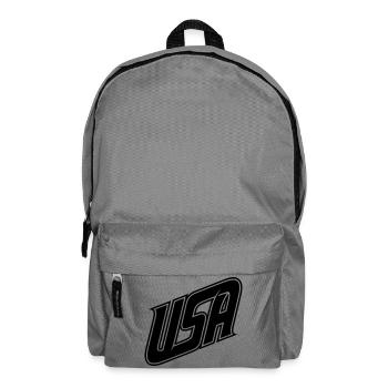 Logo USA - variable de couleur - Sac à dos - gris éléphant - Devant