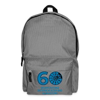 HU February 2026 - 60 Years - Birthday Gift - Backpack - elephant grey - Front