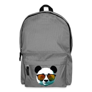 Panda with Sunglasses Gradient - Backpack - elephant grey - Front