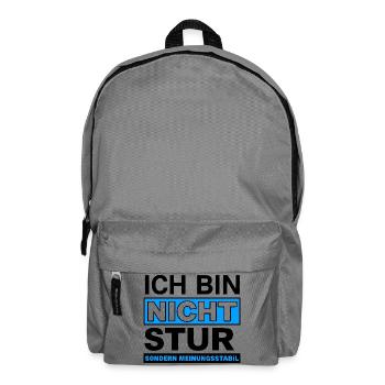 Nicht, sondern Meinungsstabil - Rucksack - Mittelgrau - Vorne