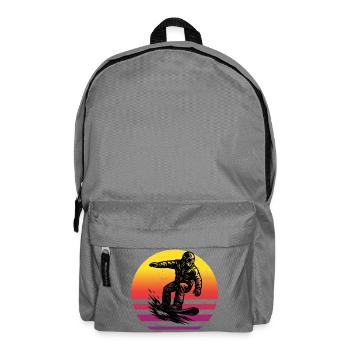 A motif just for snowboarding - Backpack - elephant grey - Front