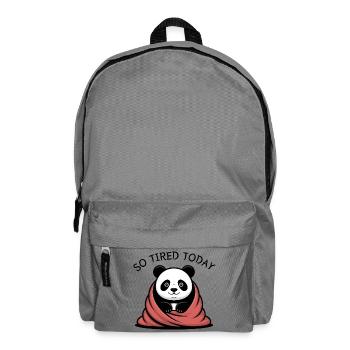 Rêve de câlins de panda sous la couverture - Sac à dos - gris éléphant - Devant