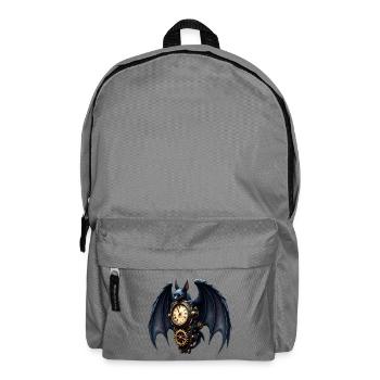 Steampunk watchmaker bat - Backpack - elephant grey - Front