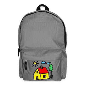 Constructeurs de maisons de rêve de la maison de la cabane - Sac à dos - gris éléphant - Devant