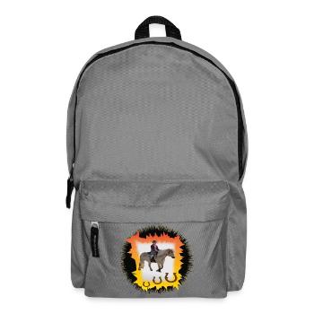 Sonnenfeuer Pferderitt - Rucksack - Mittelgrau - Vorne