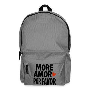 More Amor Por Favor More Love Please Romantic - Backpack - elephant grey - Front
