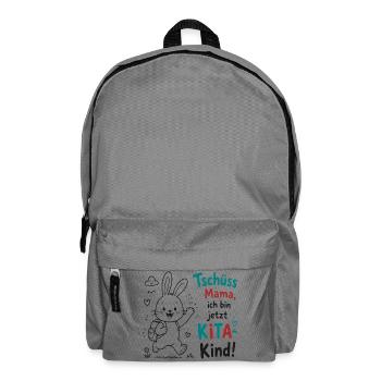 KiTa Abschied Bunny - Rucksack - Mittelgrau - Vorne