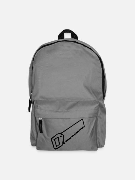 Säge Werkzeug Geschenk Handwerker Geschenk Einzug - Rucksack - Mittelgrau