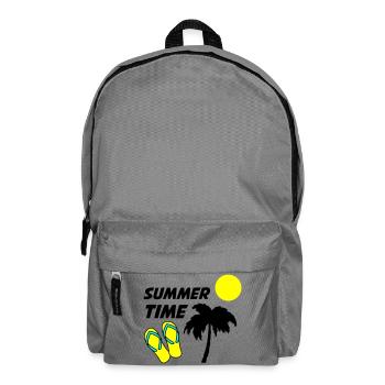 Beach flip-flops in the sunlight - Backpack - elephant grey - Front