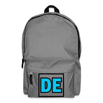 Lettres initiales DE Logo - Sac à dos - gris éléphant - Devant