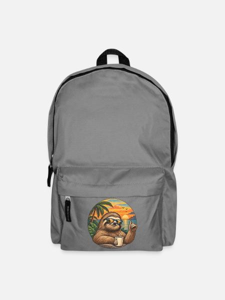 Sloth Sunset Chill Tee - Rucksack - Mittelgrau