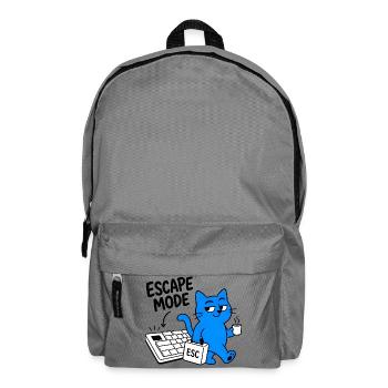 ESCAPE-MODUS – Geek-Chat & ESC-Schlüssel - Rucksack - Mittelgrau - Vorne