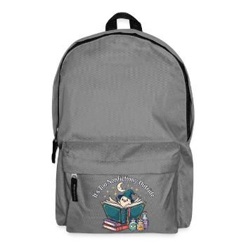 Es ist zu sachlich außerhalb des literarischen Buchliebhabers - Rucksack - Mittelgrau - Vorne