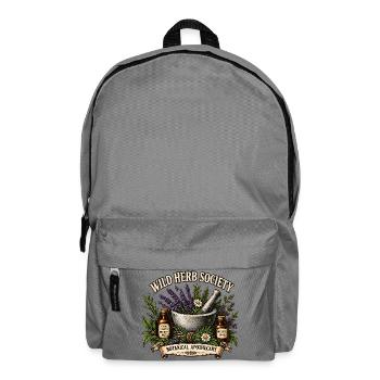 Wild Herb Society Botanische Kräuter Apotheke - Rucksack - Mittelgrau - Vorne