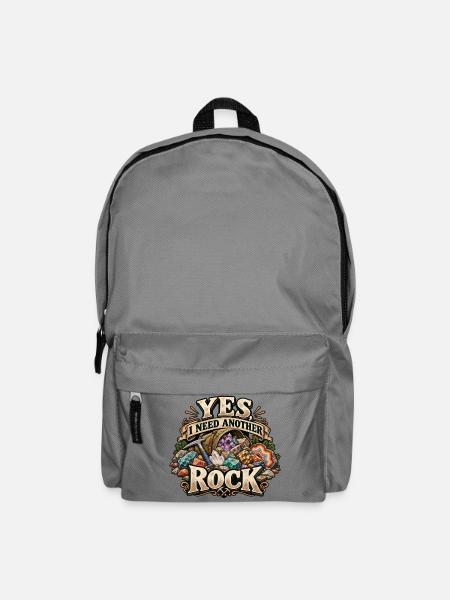Ja, ich brauche noch einen Stein - Rucksack - Mittelgrau