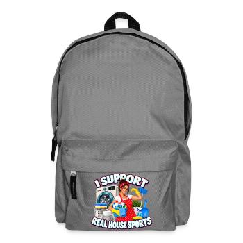 Real House Sports JGA Spruch - Rucksack - Mittelgrau - Vorne