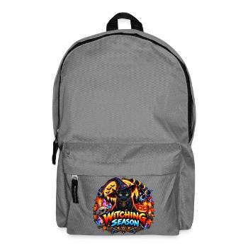 Hexenzeit – Kosmische Halloween-Katze - Rucksack - Mittelgrau - Vorne