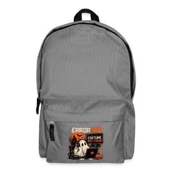 Error 404: Costume Not Found – Halloween Ghost - Rucksack - Mittelgrau - Vorne