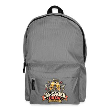 JA-SAGER Crew – Mission Hochzeit - Rucksack - Mittelgrau - Vorne