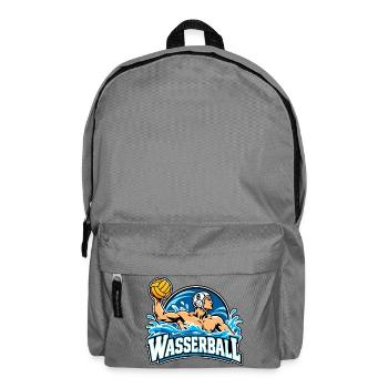 Wassersportheld Wasserball - Rucksack - Mittelgrau - Vorne