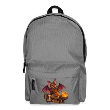 Fledermaus bläst einen Glaskürbis - Rucksack - Mittelgrau - Vorne