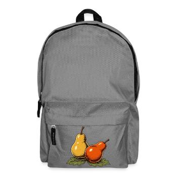 Birnen und Herbstblätter - Rucksack - Mittelgrau - Vorne