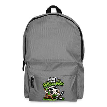 Heute nur Fußball-Modus - Rucksack - Mittelgrau - Vorne