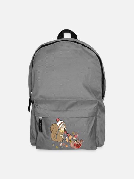 Herbst Eichhörnchen - Rucksack - Mittelgrau