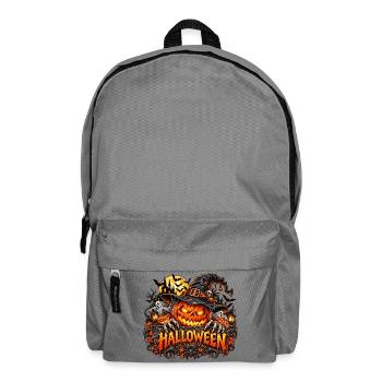 Halloween Kürbis Hexenhut - Rucksack - Mittelgrau - Vorne