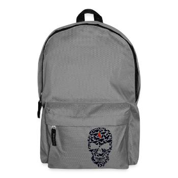 head of death butterfly skull crane fantasy design - Backpack - elephant grey - Front