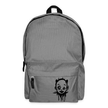 Creepy Face - Strange Character - Rucksack - Mittelgrau - Vorne