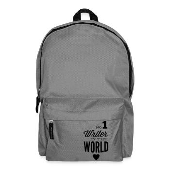 Best author of the world - Backpack - elephant grey - Front