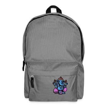 ganesha ganesh zen india god of india yoga zen - Backpack - elephant grey - Front