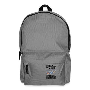 Personal Trainer Definition - Backpack - elephant grey - Front