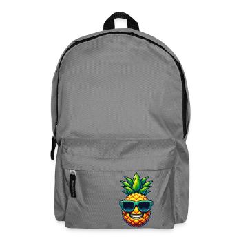 Cool Pineapple with Sunglasses Kawaii - Backpack - elephant grey - Front