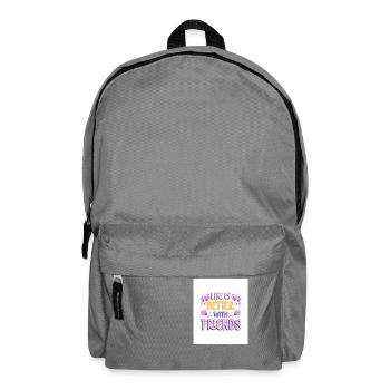 Life is Better with friends - Rucksack - Mittelgrau - Vorne