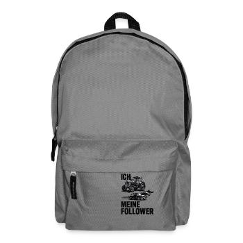 Moi et mes abonnés – Édition Traktor - Sac à dos - gris éléphant - Devant