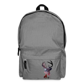 Hirsch Galaxie Nebel - Rucksack - Mittelgrau - Vorne