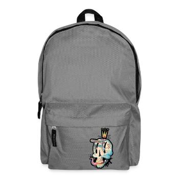 Crâne pour le jeu - Sac à dos - gris éléphant - Devant