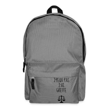 Clerk Greffier Greffe Urkundsbeamte Justice Law - Backpack - elephant grey - Front