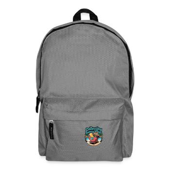 Sunny Summer Vibes lustige Krabbe am Strand - Rucksack - Mittelgrau - Vorne
