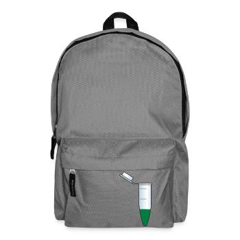 reagenzglas flask tube experiment chemistry chemie - Rucksack - Mittelgrau - Vorne