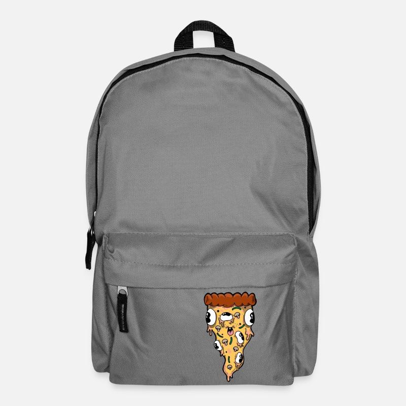Pizza-Monster - Rucksack - Mittelgrau