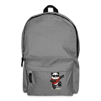 panda comic dance - Rucksack - Mittelgrau - Vorne