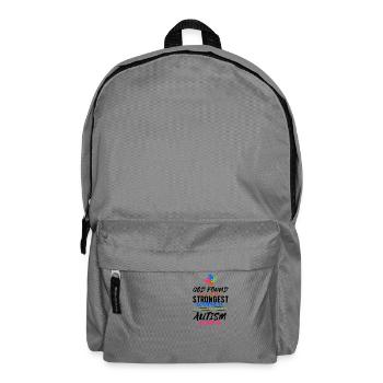Autism Mom - Backpack - elephant grey - Front