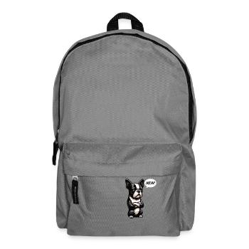 Nein Boston Terrier Boston Boston terrier besitzer - Rucksack - Mittelgrau - Vorne