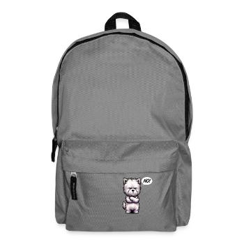 No West highland terrier Westie West highland dog - Backpack - elephant grey - Front