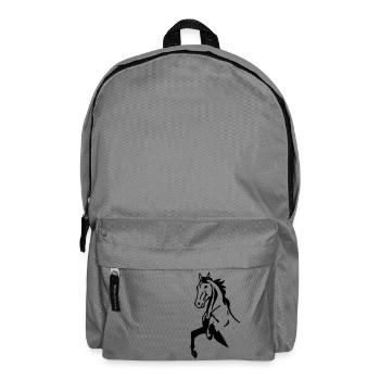 Prancing Horse - Backpack - elephant grey - Front
