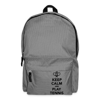 Keep calm and play Tennis - Backpack - elephant grey - Front