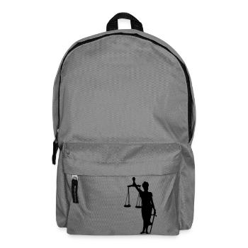Gerechtigkeit - Rucksack - Mittelgrau - Vorne